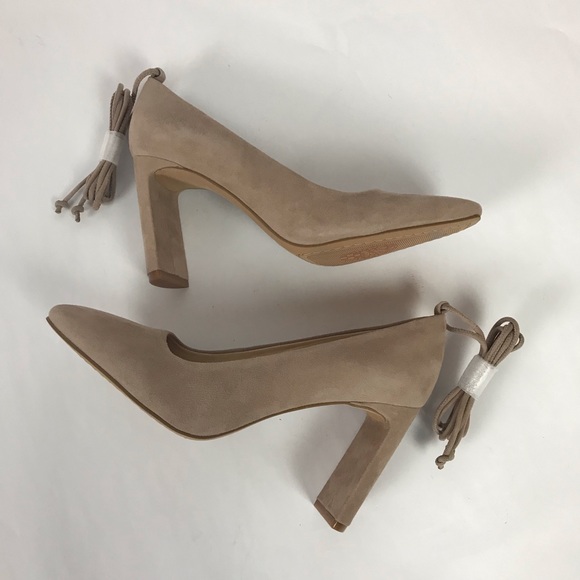 Vince Camuto Damell Faux Suede Ankle Wrap Pumps - Picture 7 of 9